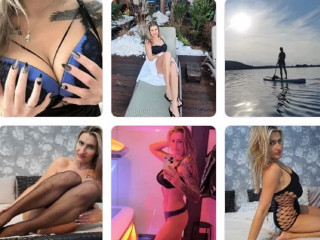 KatyStar ist blond, weiblich,  bisexuell und teilrasiert